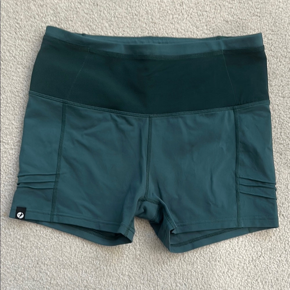 Oiselle Dark Green Athletic Shorts